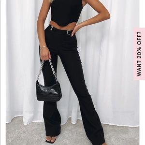 NWT White fox Satisfy Me Pants XS black